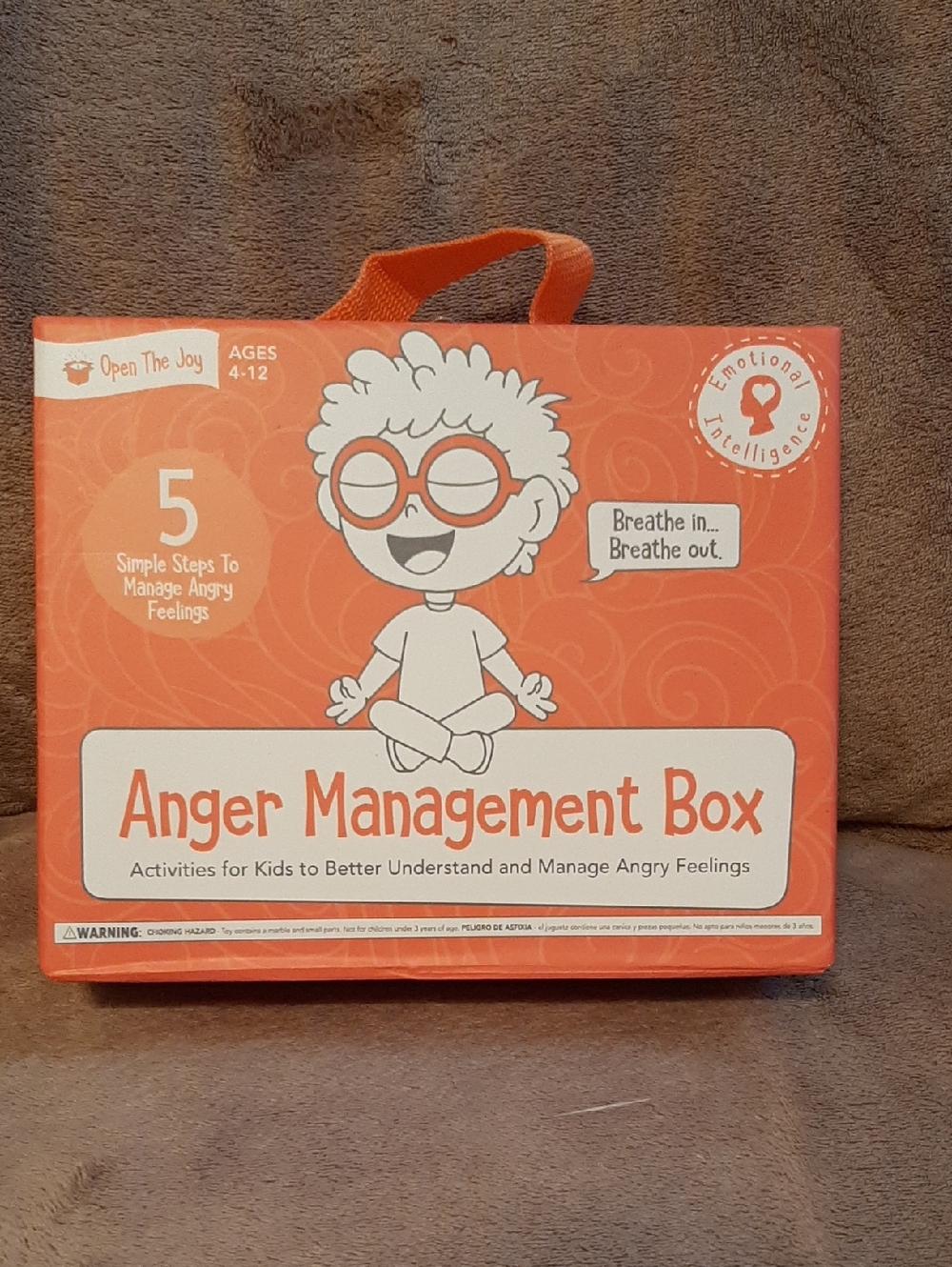 Anger Management Box for Kids - Orange - Emotional Intelligence Kit